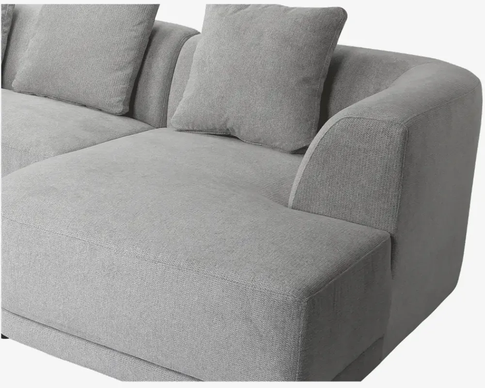 Best Daells Bolighus Sofa U-Shape Højre Lys Grå