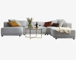 Best Daells Bolighus Sofa U-Shape Højre Lys Grå