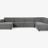 Clearance Daells Bolighus Sofa U-shape Højrevendt Grå