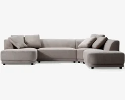 Best Daells Bolighus Sofa U-shape Taupe højrevendt