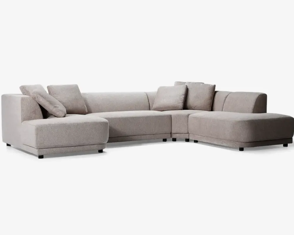 Best Daells Bolighus Sofa U-shape Taupe højrevendt