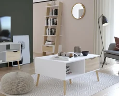 Daells Bolighus Sofabord Delta Hvid/Eg