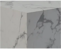 New Daells Bolighus Sofabord Dice Marmorlook Hvid