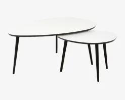 Best Daells Bolighus Sofabord Dråben Hvid/Sort