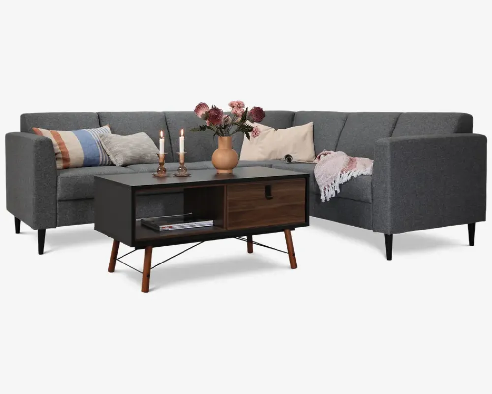 Sale Daells Bolighus Sofabord Ry Sort/Valnød