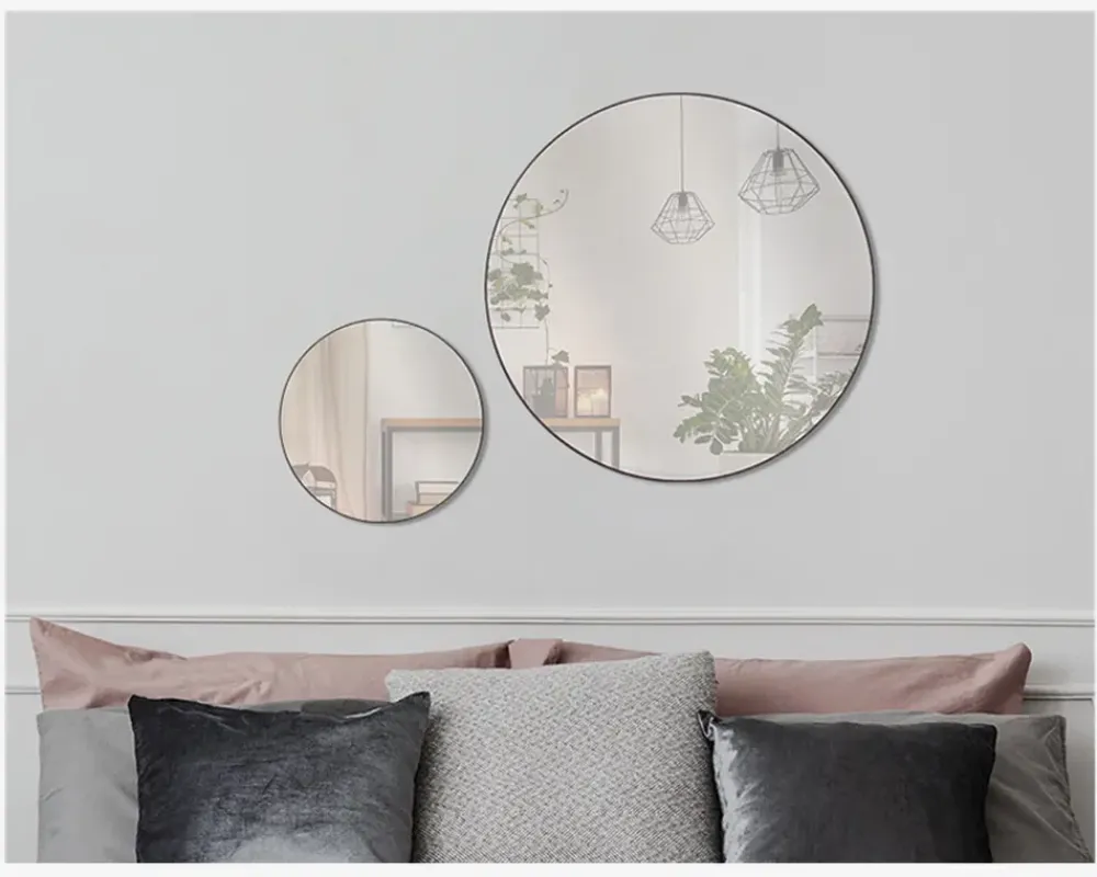 Clearance Daells Bolighus Spejl Cirkel Sort Ø.100 cm