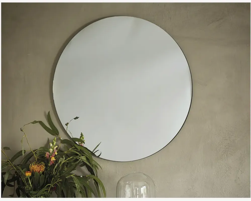 Clearance Daells Bolighus Spejl Cirkel Sort Ø.100 cm