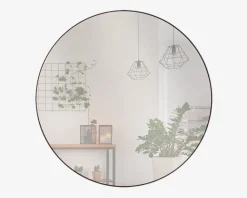 Outlet Daells Bolighus Spejl Cirkel Sort Ø60 cm