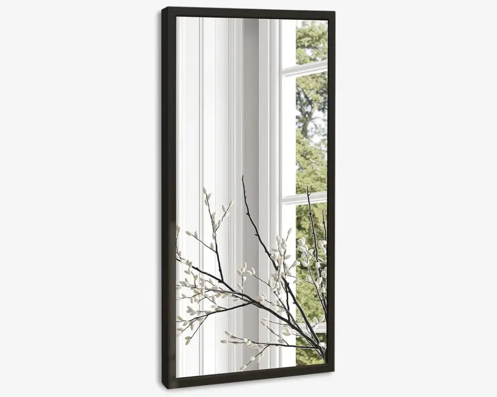 Online Daells Bolighus Spejl Gallery træ 40x80 cm Sort