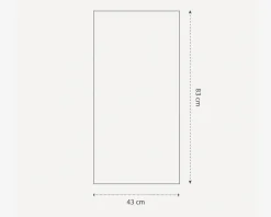 Online Daells Bolighus Spejl Gallery træ 40x80 cm Sort