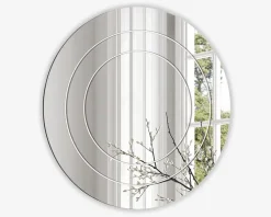 Outlet Daells Bolighus Spejl indgravering II Ø.80 cm