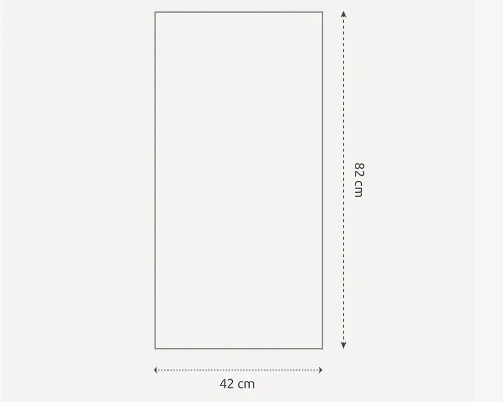 Hot Daells Bolighus Spejl slim træ 40x80 cm Sort