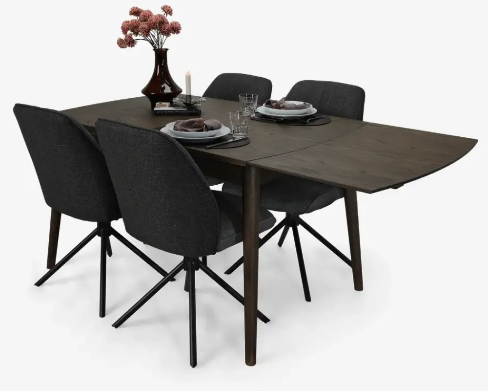 Sale Daells Bolighus Spisebord Amsterdam røgfarvet eg