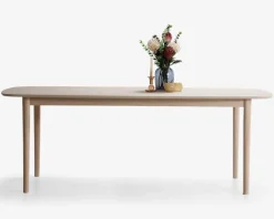 Hot Daells Bolighus Spisebord Aston i fineret hvidolieret eg