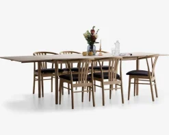 Hot Daells Bolighus Spisebord Aston i fineret hvidolieret eg