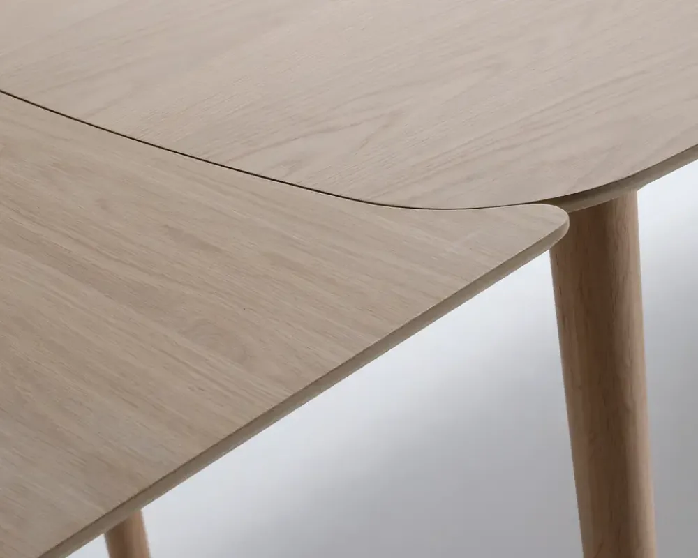 Hot Daells Bolighus Spisebord Aston i fineret hvidolieret eg