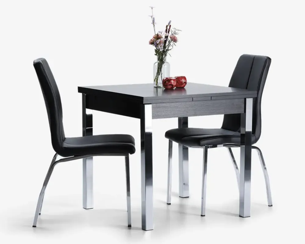 Clearance Daells Bolighus Spisebord B.80 x L80 cm Sort