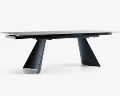 Daells Bolighus Spisebord i glas/keramik med udtræk