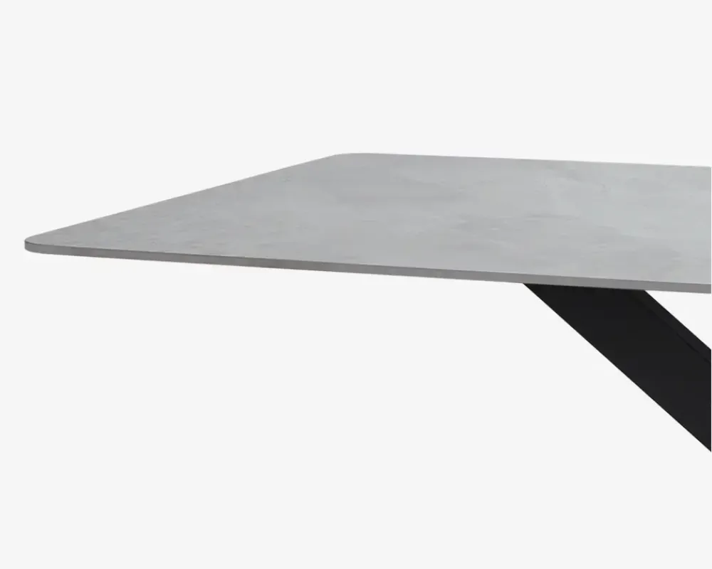 Clearance Daells Bolighus Spisebord i grå sintret sten