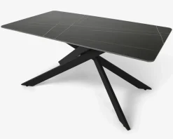 Best Daells Bolighus Spisebord i sort keramik B. 90 x L. 160 cm