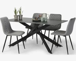 Best Daells Bolighus Spisebord i sort keramik B. 90 x L. 160 cm