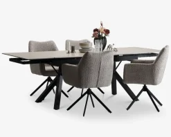 Daells Bolighus Spisebord i travertin farvet keramik