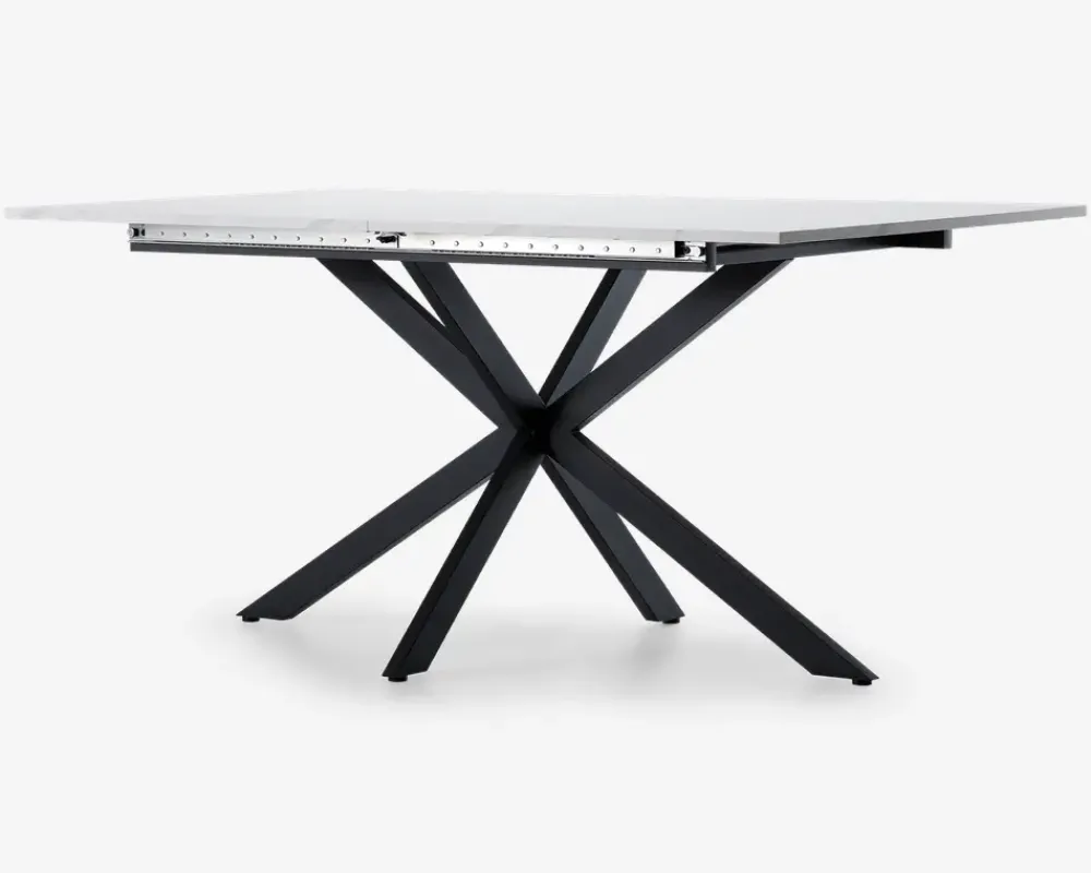 Discount Daells Bolighus Spisebord Inkl. 1 tillægsplade hvid/sort