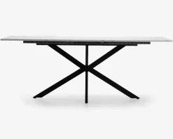 Discount Daells Bolighus Spisebord Inkl. 1 tillægsplade hvid/sort