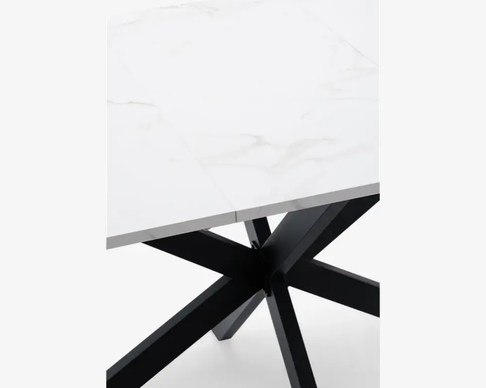 Discount Daells Bolighus Spisebord Inkl. 1 tillægsplade hvid/sort