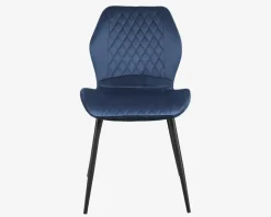 Online Daells Bolighus Spisebordsstol i velour Blå