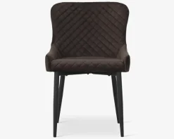 Clearance Daells Bolighus Spisebordsstol i velour Brun