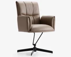 Sale Daells Bolighus Spisebordsstol i Cappuccino farvet læder