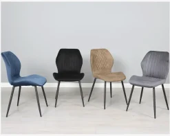 Best Daells Bolighus Spisebordsstol i velour Grå