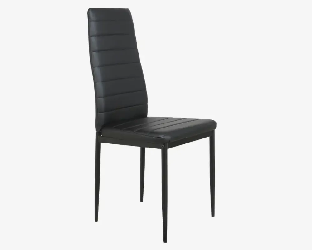 Discount Daells Bolighus Spisebordsstol i sort kunstlæder