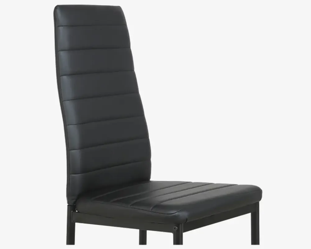 Discount Daells Bolighus Spisebordsstol i sort kunstlæder