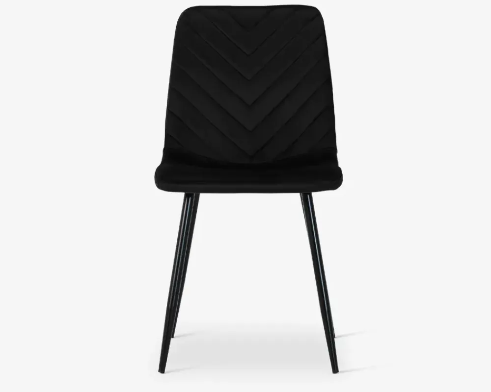 Daells Bolighus Spisebordsstol i velour Sort