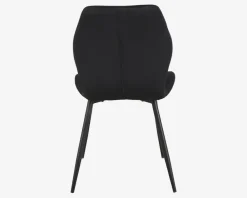 Online Daells Bolighus Spisebordsstol i velour Sort