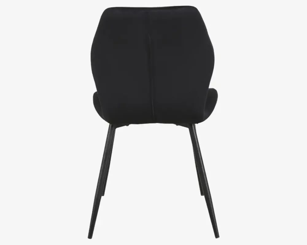 Online Daells Bolighus Spisebordsstol i velour Sort