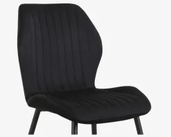 Online Daells Bolighus Spisebordsstol i velour Sort