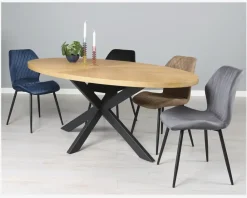 Online Daells Bolighus Spisebordsstol i velour Sort