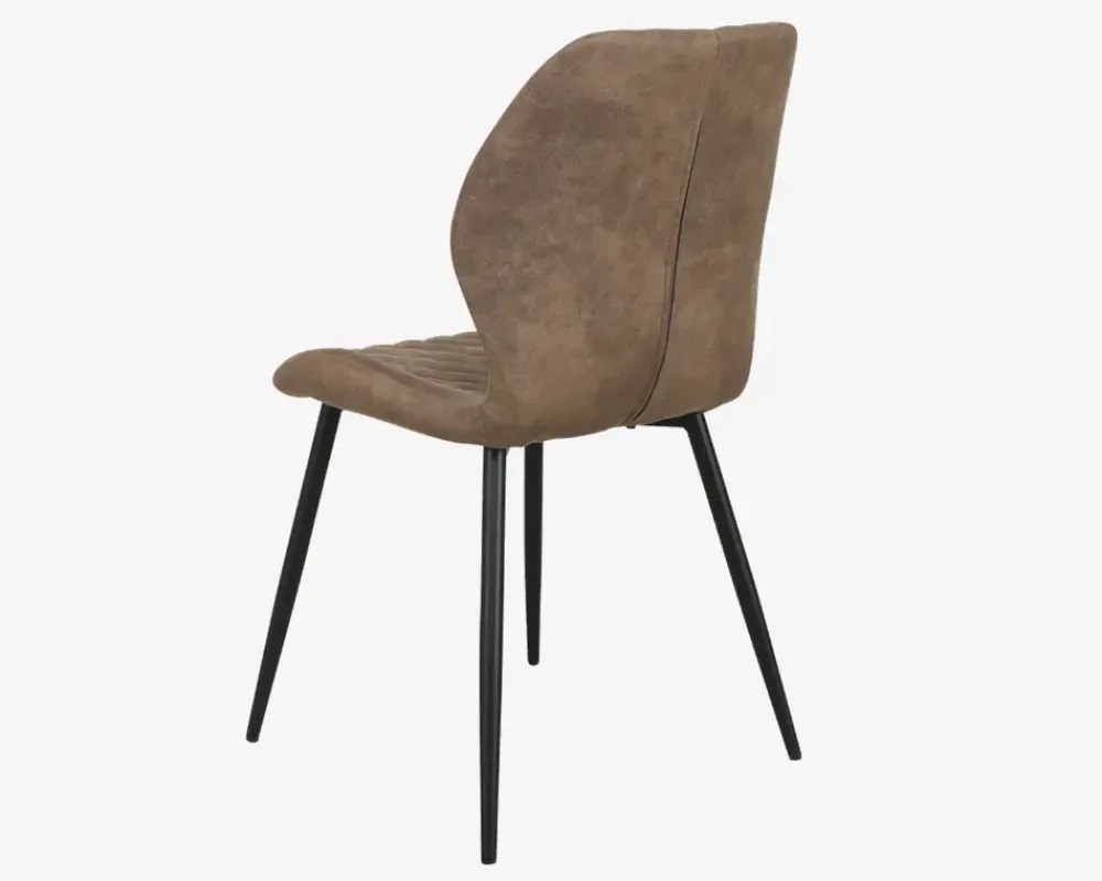 Online Daells Bolighus Spisebordsstol med antikt look på stoffet Brun