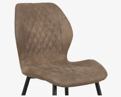 Online Daells Bolighus Spisebordsstol med antikt look på stoffet Brun