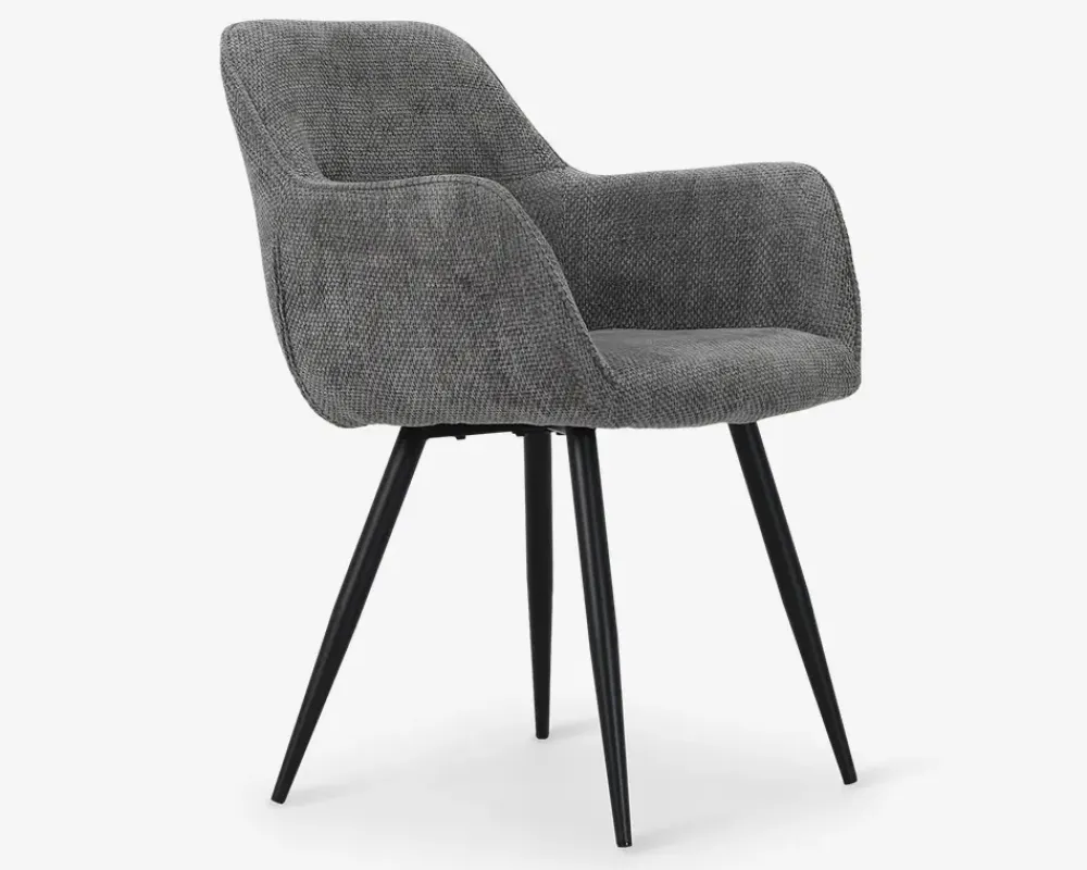 New Daells Bolighus Spisebordsstol med armlæn i grå