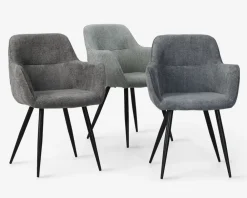 New Daells Bolighus Spisebordsstol med armlæn i grå