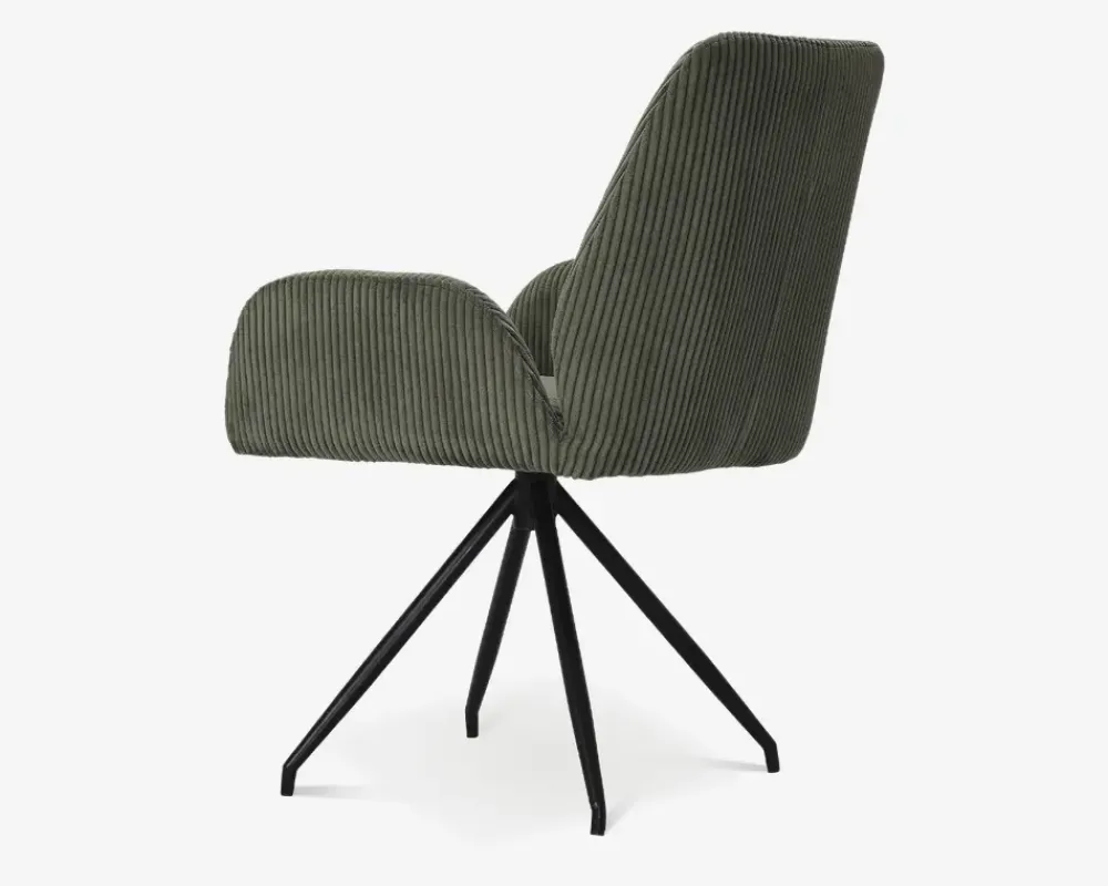 Outlet Daells Bolighus Spisebordsstol med armlæn i grøn