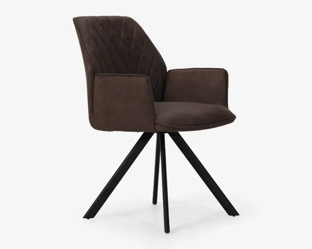 Hot Daells Bolighus Spisebordsstol med armlæn Brun