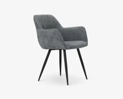 Hot Daells Bolighus Spisebordsstol med armlæn i lys grå