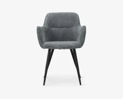 Hot Daells Bolighus Spisebordsstol med armlæn i lys grå