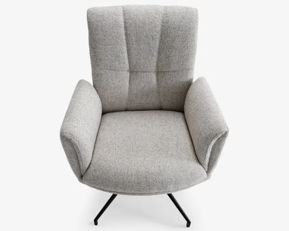 Hot Daells Bolighus Spisebordsstol med armlæn i beige stof