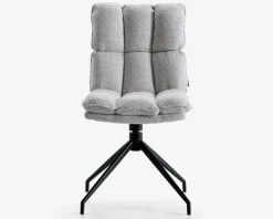 Hot Daells Bolighus Spisebordsstol med drejestel i sølvfarvet